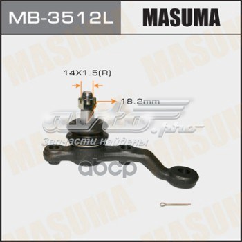 Нижняя левая шаровая опора Masuma MB3512L цена, от 14.35 USD