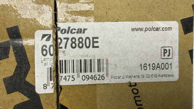 Задний фонарь 6027880E Polcar