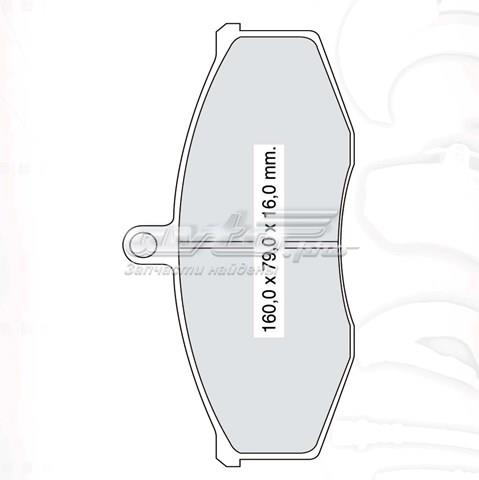 Передние тормозные колодки D531SM Dafmi