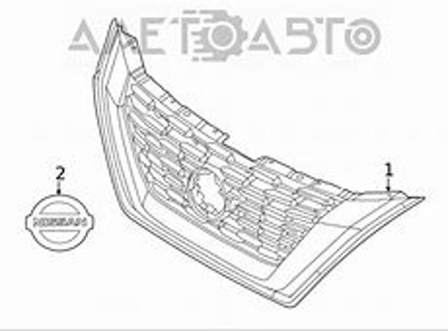 Облицовка радиатора FPS FP5081990 цена, от 139.36 USD