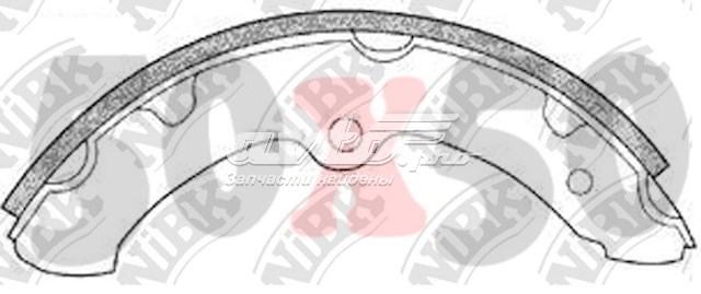 Задние барабанные колодки FN2297 Nibk