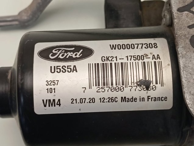 Мотор стеклоочистителя лобового стекла правый GK2117500AA Ford