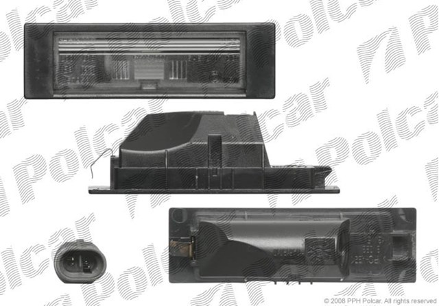 1404959X Polcar lanterna da luz de fundo de matrícula traseira