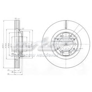 Диск гальмівний передній BG3586 DELPHI