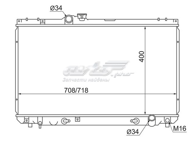 Купить TY0005100 SAT Радиатор водяной