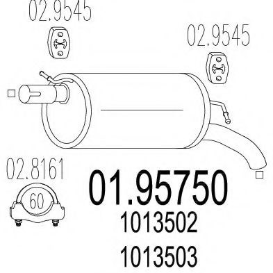 Guía de directa de caja de cambios 210560 PEUGEOT