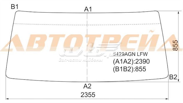 Лобовое стекло 5429AGN XYG