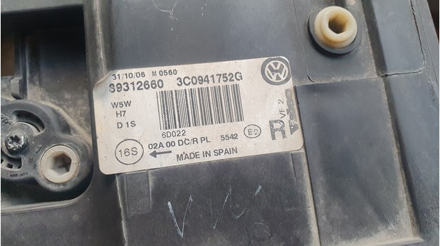 Купить 3C0941752G VAG Фара основная правая