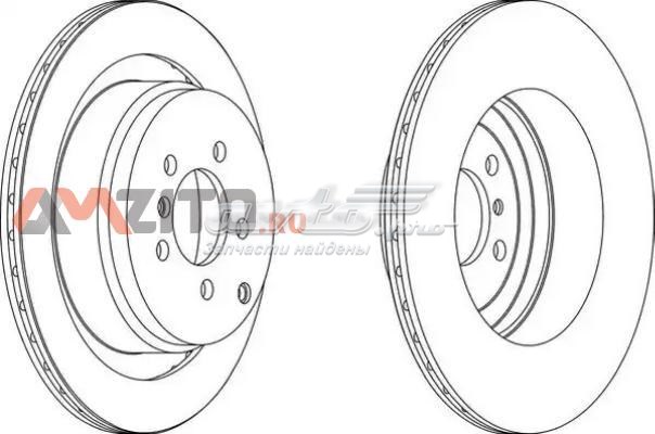 Тормозные диски DDF1437C1 Ferodo