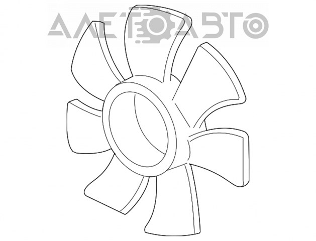 Вентилятор (крыльчатка) радиатора кондиционера на Acura MDX 