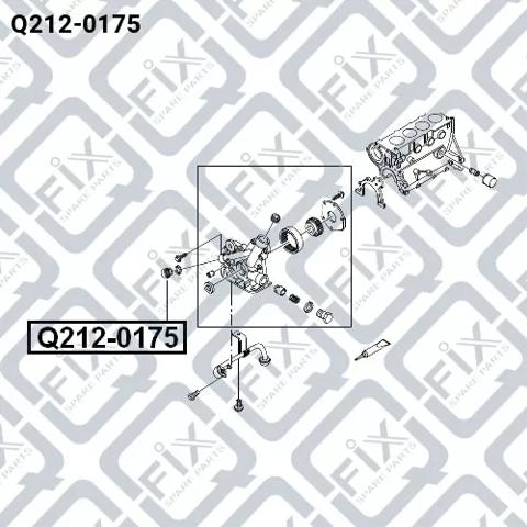 Купить Q2120175 Q-fix Датчик давления масла