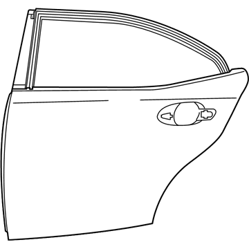 Дверь задняя левая 6700453080 Toyota