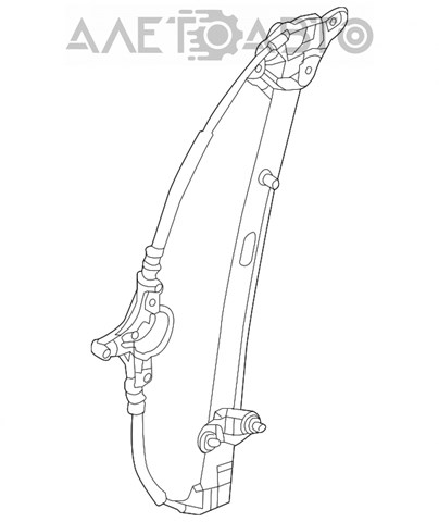  Mecanismo de acionamento de vidro da porta dianteira esquerda Mazda 6 sedan (GJ, GL) (2012 - 2023) 