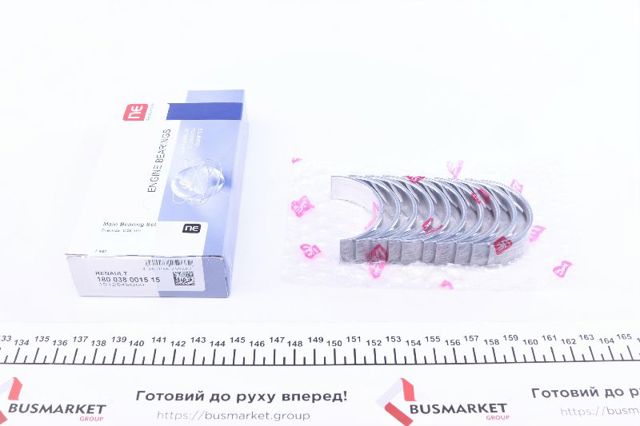 Вкладыши коленвала, коренные, комплект, 1-й ремонт (+0,25) NE/NPR 180038001515 цена, от 26.13 USD