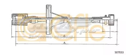 Трос привода спидометра 81177 Metalcaucho