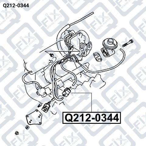 Клапан соленоид регулирования заслонки EGR Q-fix Q2120344
