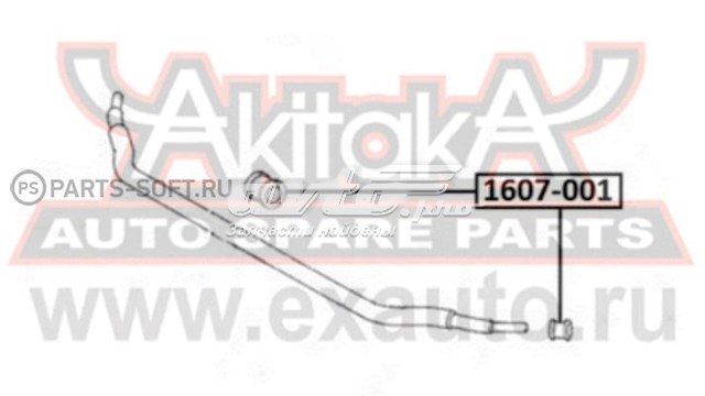 1607001 Akitaka втулка стабилизатора переднего, комплект