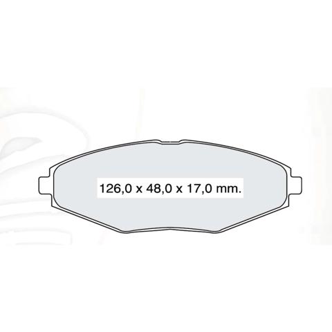Передние тормозные колодки D132SM Dafmi
