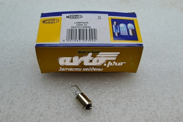 Лампочка MAGNETI MARELLI H6W12