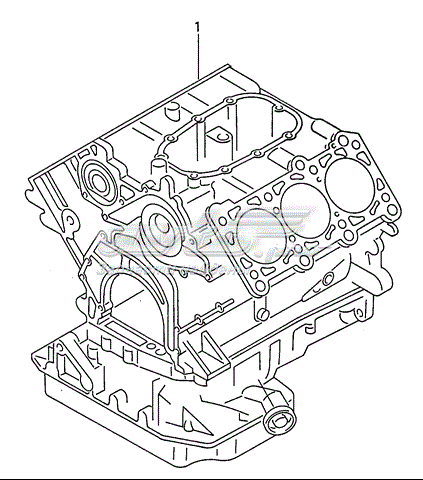Комплект прокладок двигателя верхний VAG 059198001A