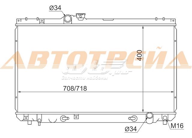 Радиатор TY0005100 SAT