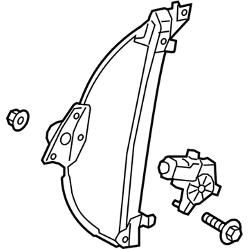 Mecanismo de acionamento de vidro da porta dianteira direita para Hyundai Accent (HC)