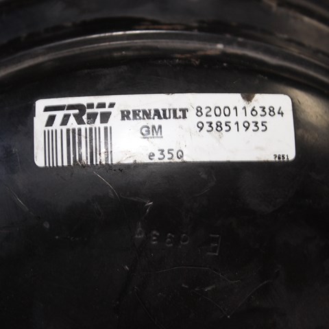 Вакуумный усилитель тормозов Renault (RVI) 8200116384