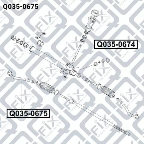 Рулевой наконечник Q-fix Q0350675 цена, от 13.98 USD