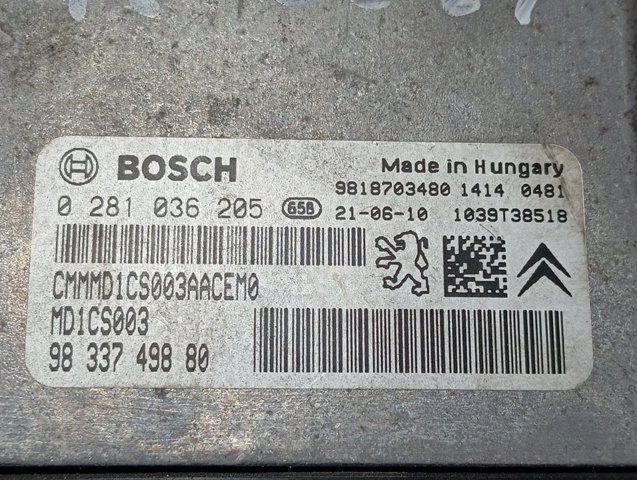 Купить 0281036205 Peugeot/Citroen 