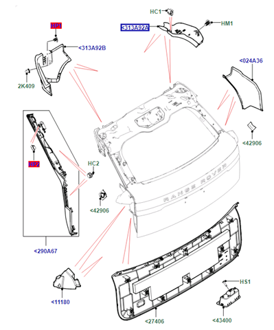  Land Rover LR092477 цена, от 19.05 USD