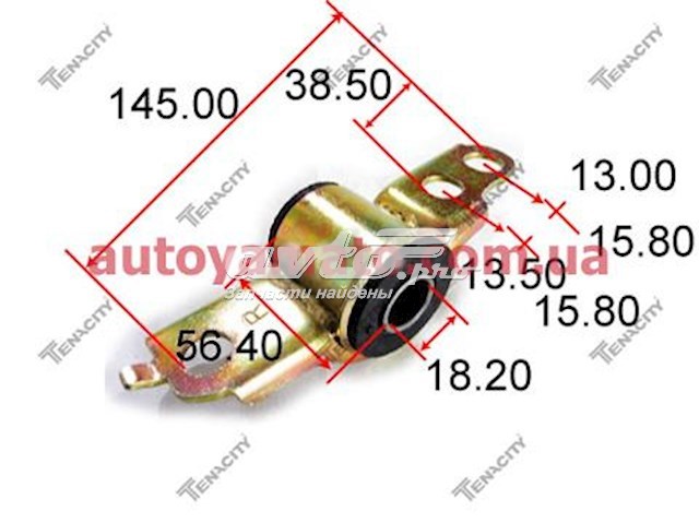 Сайлентблок передней подвески Tenacity AAMMA1004 цена, от 6.42 USD