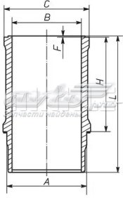 003WN3801 Mahle Original Поршневая гильза