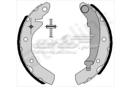 Купить BC07260 Starline Задние барабанные тормозные колодки