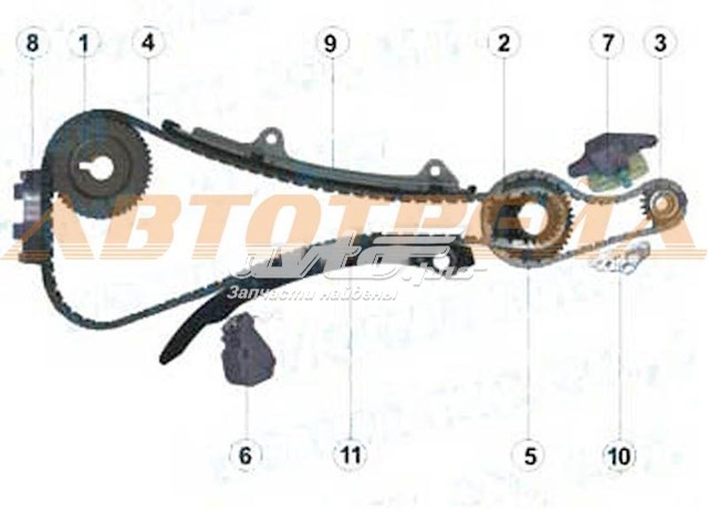 Цепь ГРМ TKNS212G SAT