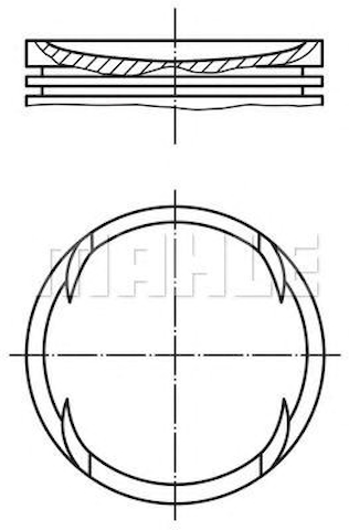 Поршень в зборі 306401 MAHLE