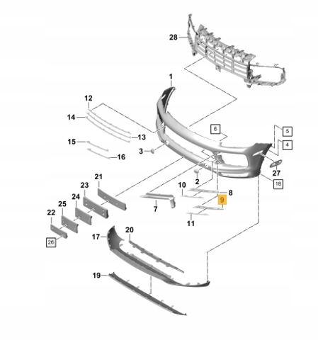 9Y0807974OK1 Porsche 