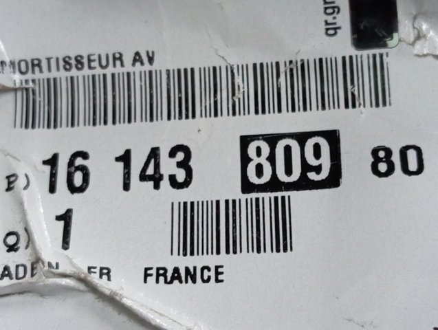 Амортизатор передней подвески левой Peugeot/Citroen 1628565680 цена, от 95.91 USD