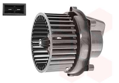 Мотор вентилятора печки (отопителя салона) задний VAN Wezel 5874773