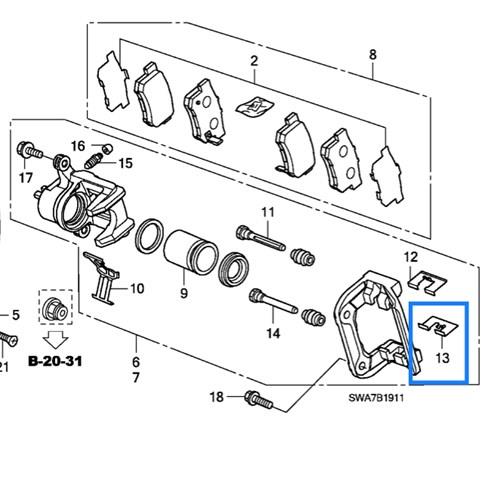  43244S9A003 Market (OEM)