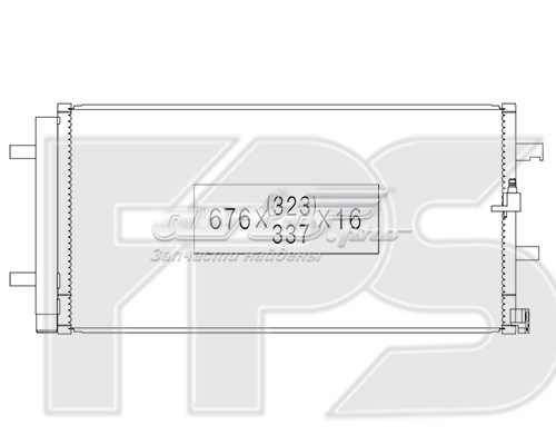 Радиатор кондиционера FPS FP12K375KY