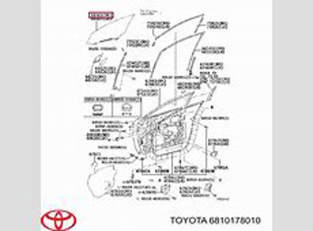 Стекло пассажирской двери XYG GS8502D302 цена, от 62.25 USD