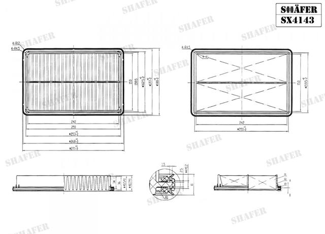 Воздушный фильтр SX4143 Shafer