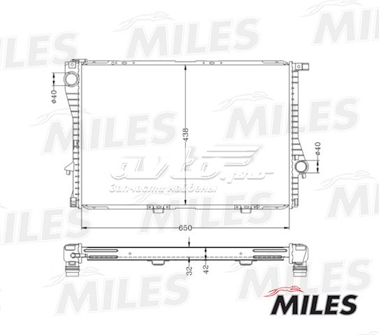 Радиатор ACRB057 Miles