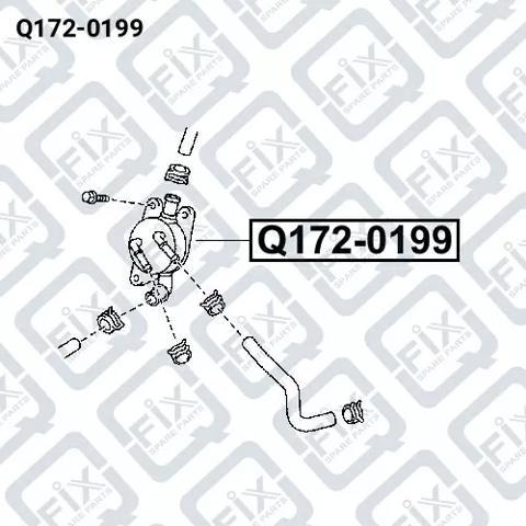 Купить Q1720199 Q-fix Радиатор охлаждения АКПП