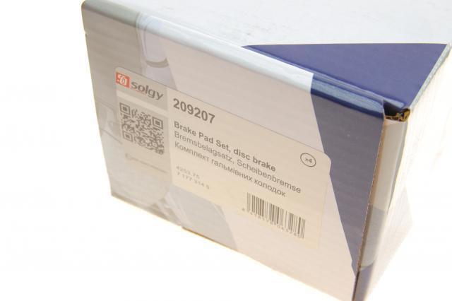 Колодки Solgy 209207 цена, от 19.59 USD