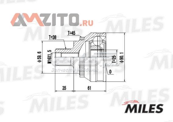 ШРУС наружный задний GA20003 Miles