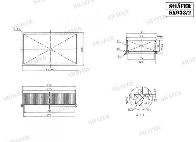 Купить SX9332 Shafer Автомобильный фильтр воздуха