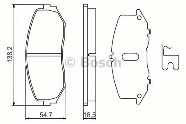 986494241 Bosch Колодки передние