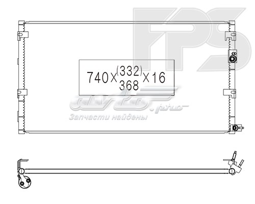 FP 28 K339-KY Koyorad radiador de aparelho de ar condicionado