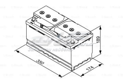 Купить Аккумулятор Bosch 88 А/ч (0092T30130)